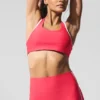 Airlift Super Sleek Contrast Bra - Candy Red/White