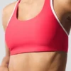 Airlift Super Sleek Contrast Bra - Candy Red/White