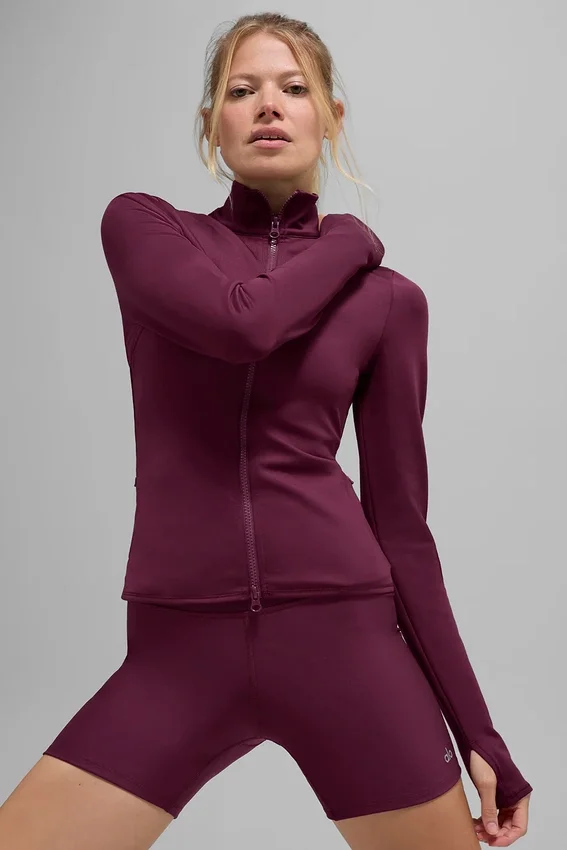 Airlift Winter Warm Radiant Full-Zip Jacket - Burgundy