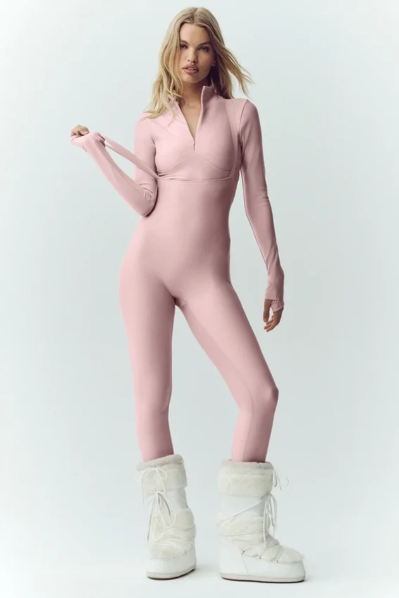 Airlift Winter Warm Ski Time Long Sleeve - Pink Champagne