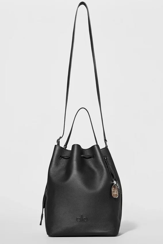 Alo Balance Bucket - Black Leather