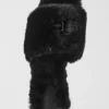 Alo Classico Faux Fur Sandal - Black