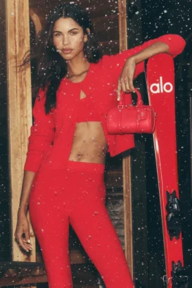 Alo Mini Voyage - Bright Red Leather