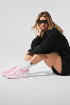 Alo Recovery Mode Sneaker - Pink/White
