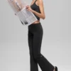 Alo Softsculpt 7/8 Foldover Flare Legging - Black