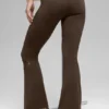 Alo Softsculpt 7/8 Foldover Flare Legging - Espresso