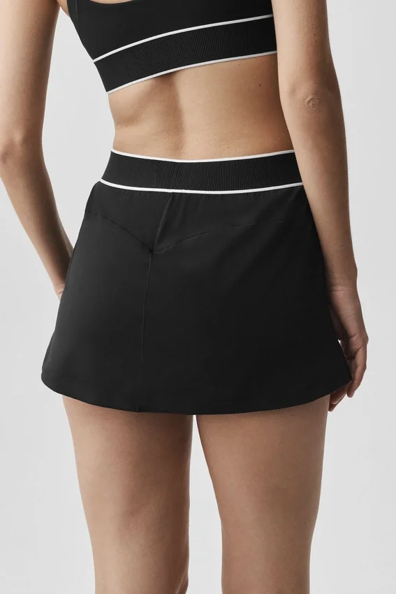 Alo Softsculpt Amp It up Tennis Skirt - Black