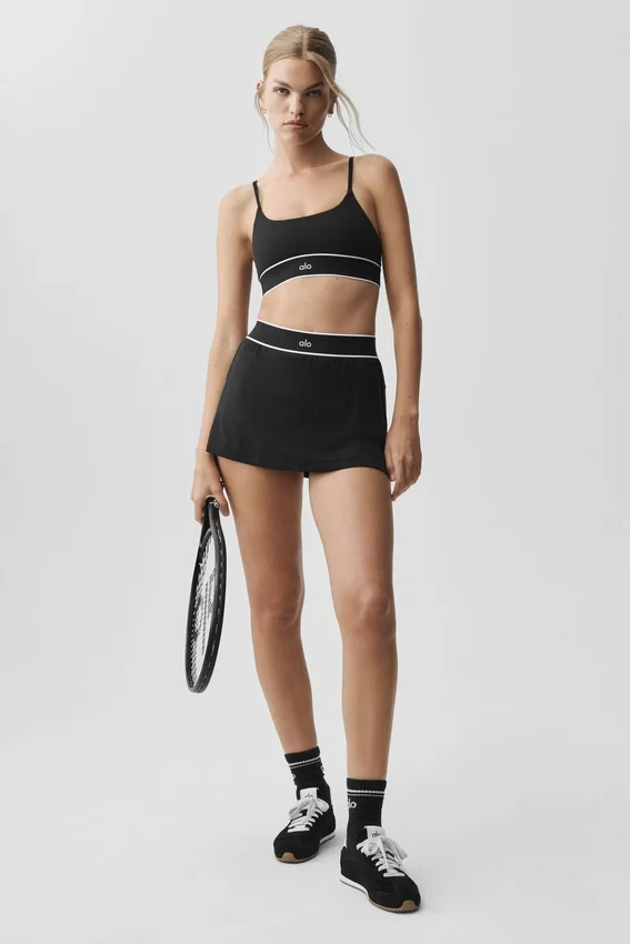 Alo Softsculpt Amp It up Tennis Skirt - Black