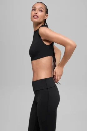 Alo Softsculpt Capped out Short Sleeve – Black