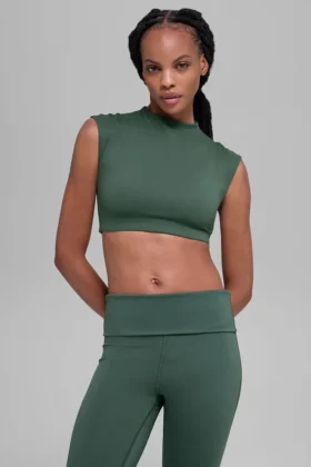 Alo Softsculpt Capped out Short Sleeve – Clover Green