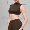 Alo Softsculpt Capped out Short Sleeve - Espresso