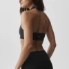 Alo Softsculpt Feel the Heat Halter Bra - Black