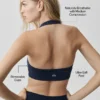 Alo Softsculpt Feel the Heat Halter Bra - Navy