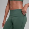 Alo Softsculpt Foldover Flare Legging - Clover Green