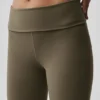 Alo Softsculpt Foldover Flare Legging - Olive Tree