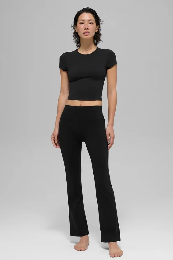 Alo Softsculpt High-Waist 7/8 Bootcut Legging - Black