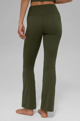 Alo Softsculpt High-Waist 7/8 Bootcut Legging – Green Olive