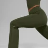 Alo Softsculpt High-Waist 7/8 Bootcut Legging - Green Olive