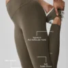Alo Softsculpt High-Waist 7/8 Legging - Olive Tree