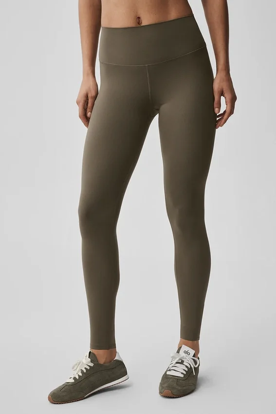 Alo Softsculpt High-Waist 7/8 Legging - Olive Tree