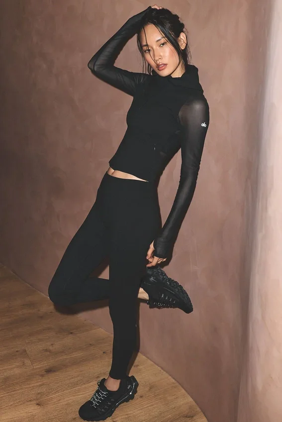 Alo Softsculpt High-Waist 7/8 Superset Legging - Black