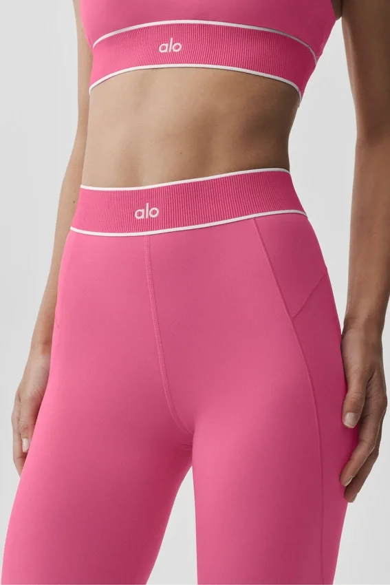 Alo Softsculpt High-Waist Amp It up Legging - Paradise Pink
