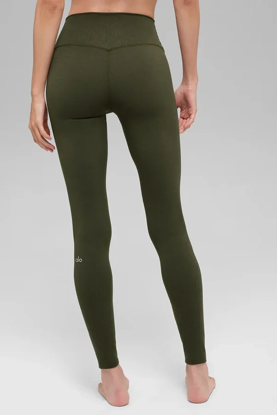 Alo Softsculpt High-Waist Legging - Green Olive