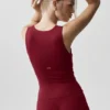 Alo Softsculpt No Nonsense Bra Tank - Summer Romance Red