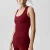 Alo Softsculpt No Nonsense Bra Tank - Summer Romance Red