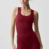 Alo Softsculpt No Nonsense Bra Tank - Summer Romance Red