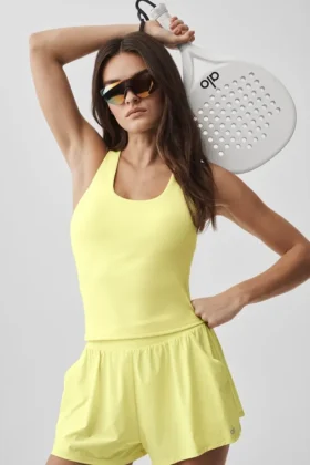 Alo Softsculpt No Nonsense Bra Tank - Sunshine