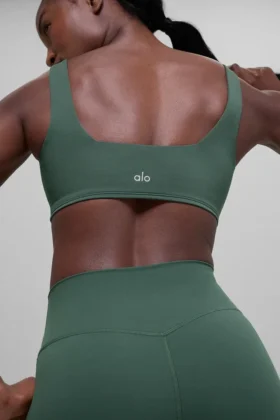 Alo Softsculpt Precision Bra – Clover Green