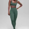 Alo Softsculpt Precision Bra - Clover Green