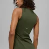 Alo Softsculpt Precision Full Length Bra Tank - Green Olive