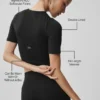 Alo Softsculpt Precision Half Sleeve Tee - Black