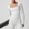Alo Softsculpt Precision Long Sleeve - White