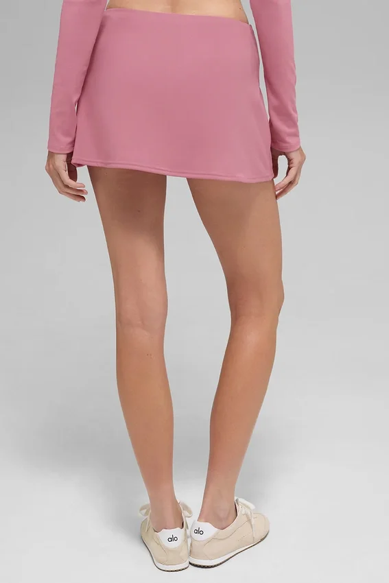 Alo Softsculpt Precision Mini Skirt - Pink Wild Rose