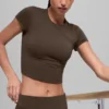 Alo Softsculpt Precision Short Sleeve Top - Espresso