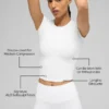 Alo Softsculpt Precision Short Sleeve Top - White