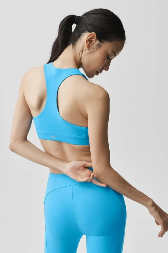 Alo Softsculpt Superset Bra - Azure Blue