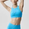 Alo Softsculpt Superset Bra - Azure Blue