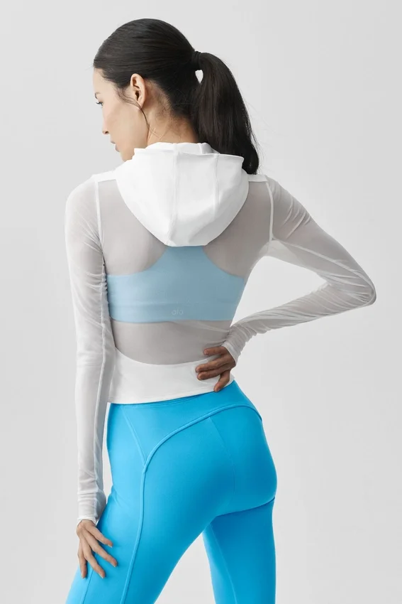 Alo Softsculpt Superset Full Zip Jacket - White