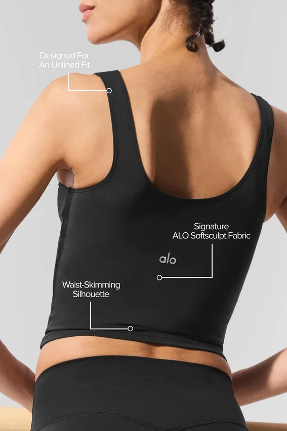 Alo Softsculpt Tank - Black