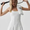 Alo Softsculpt Topspin Tennis Dress - White