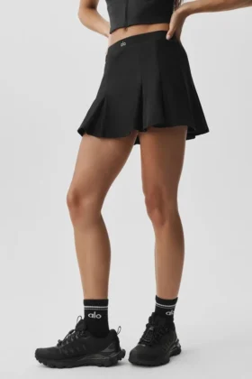 Alo Softsculpt Topspin Tennis Skirt - Black