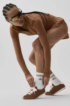 Alo Sunset Sneaker - Rich Sun Kissed Brown