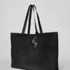 Alo Tranquility Tote - Black Suede