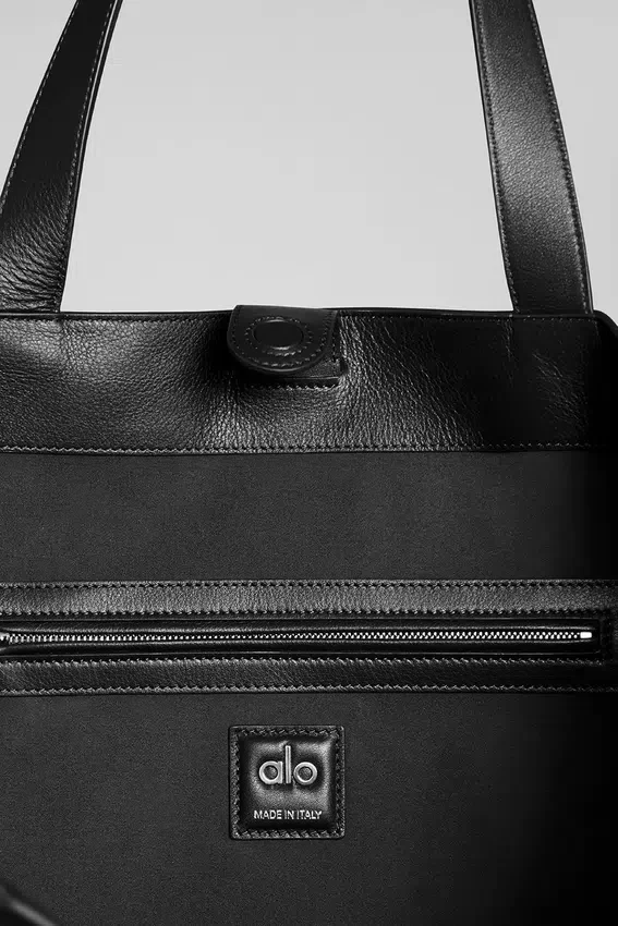 Alo Tranquility Tote - Black Suede