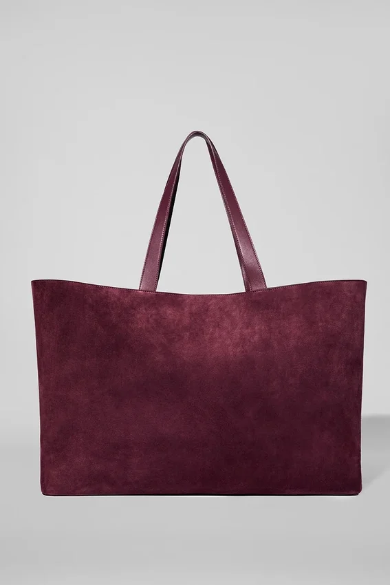 Alo Tranquility Tote - Bordeaux Suede