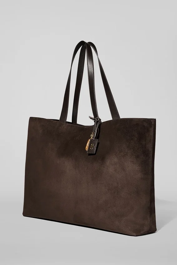 Alo Tranquility Tote - Espresso Suede